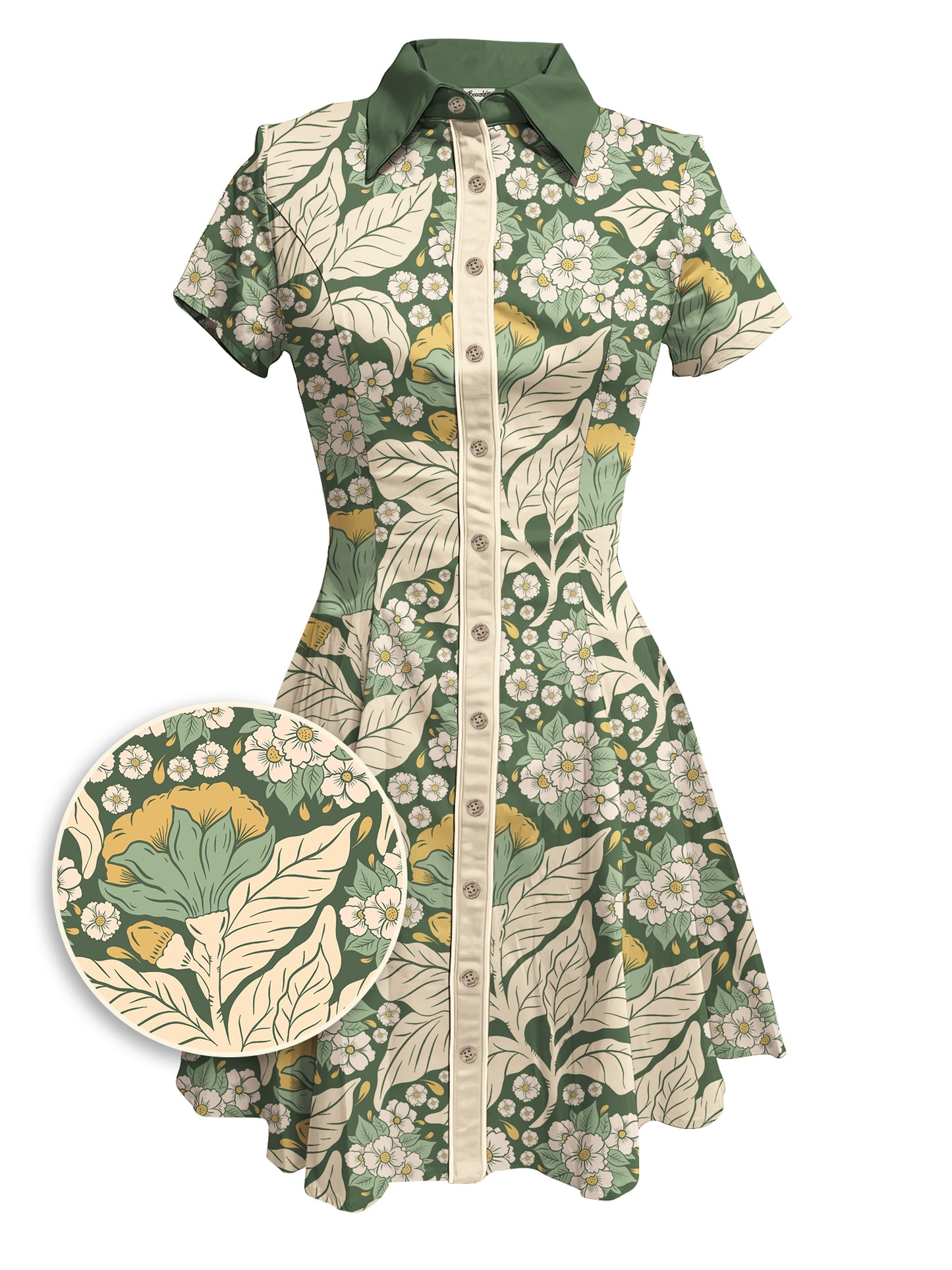 Floral Garde - 100% Cotton Dress