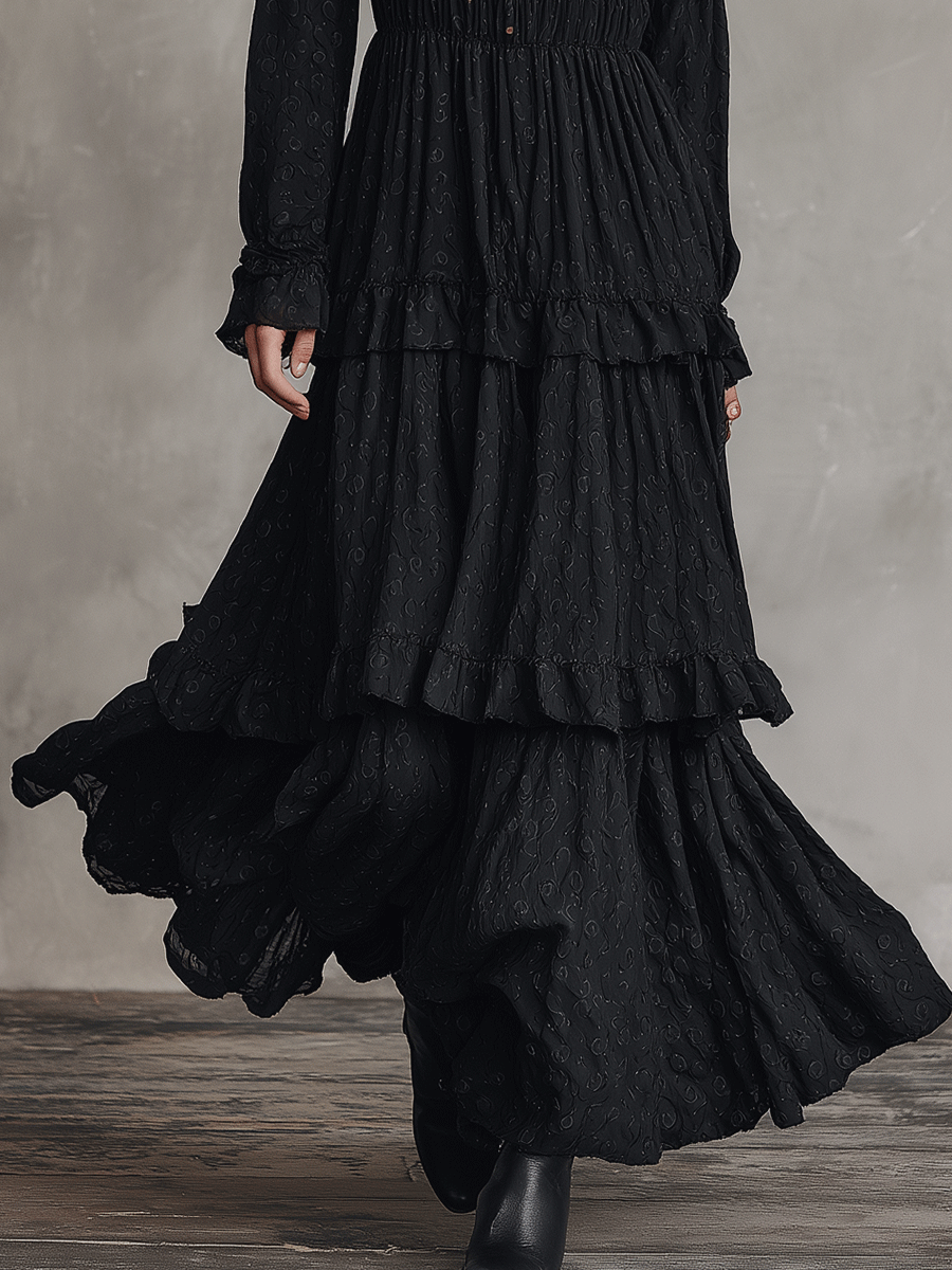 Dark Romance Bohemian Maxi Dress