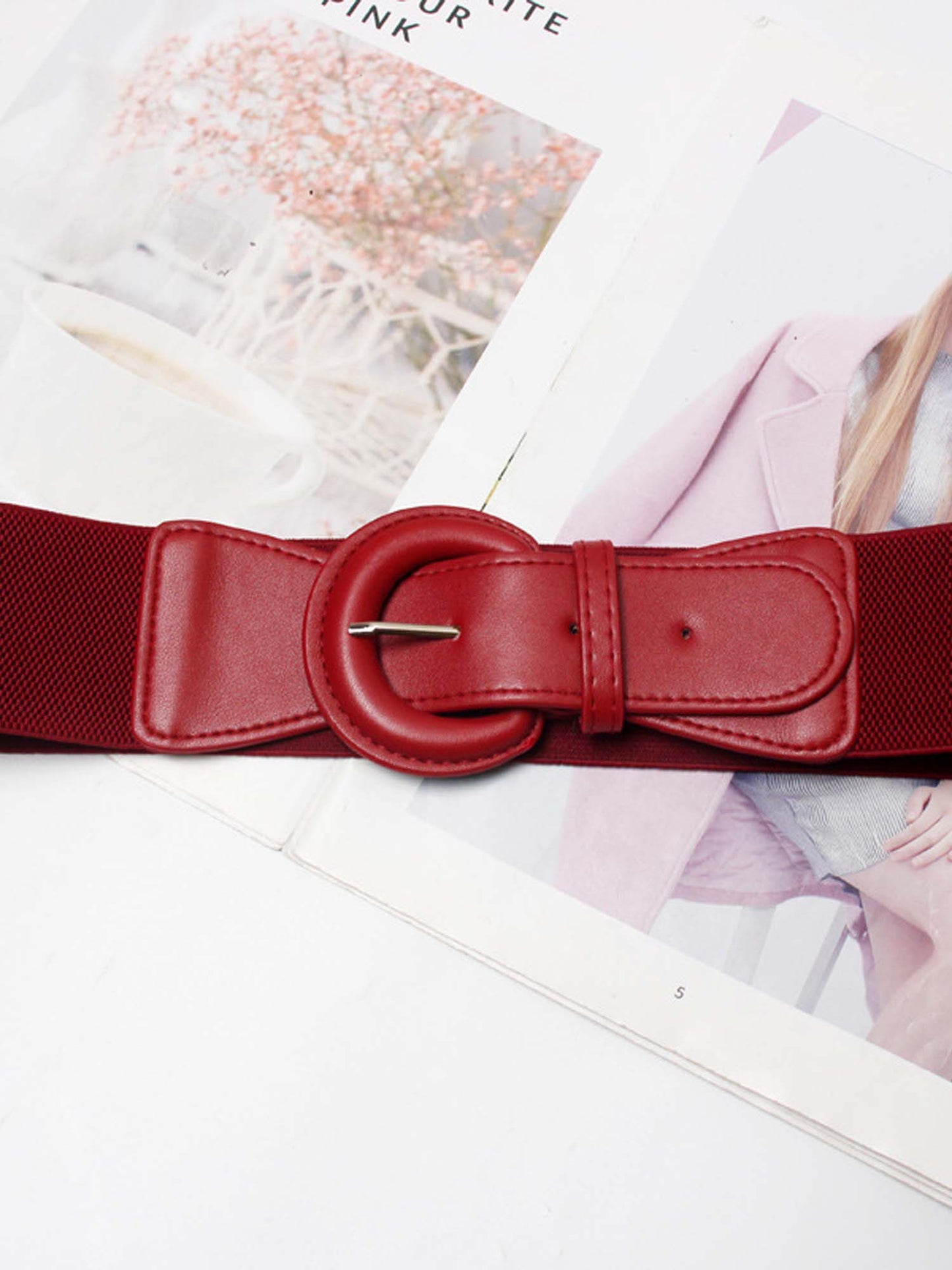 Leather Pinup Elastic Belt