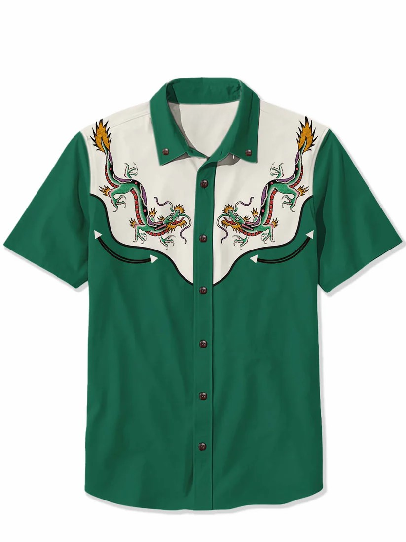 Oriental Dragon - 100% Cotton Shirt