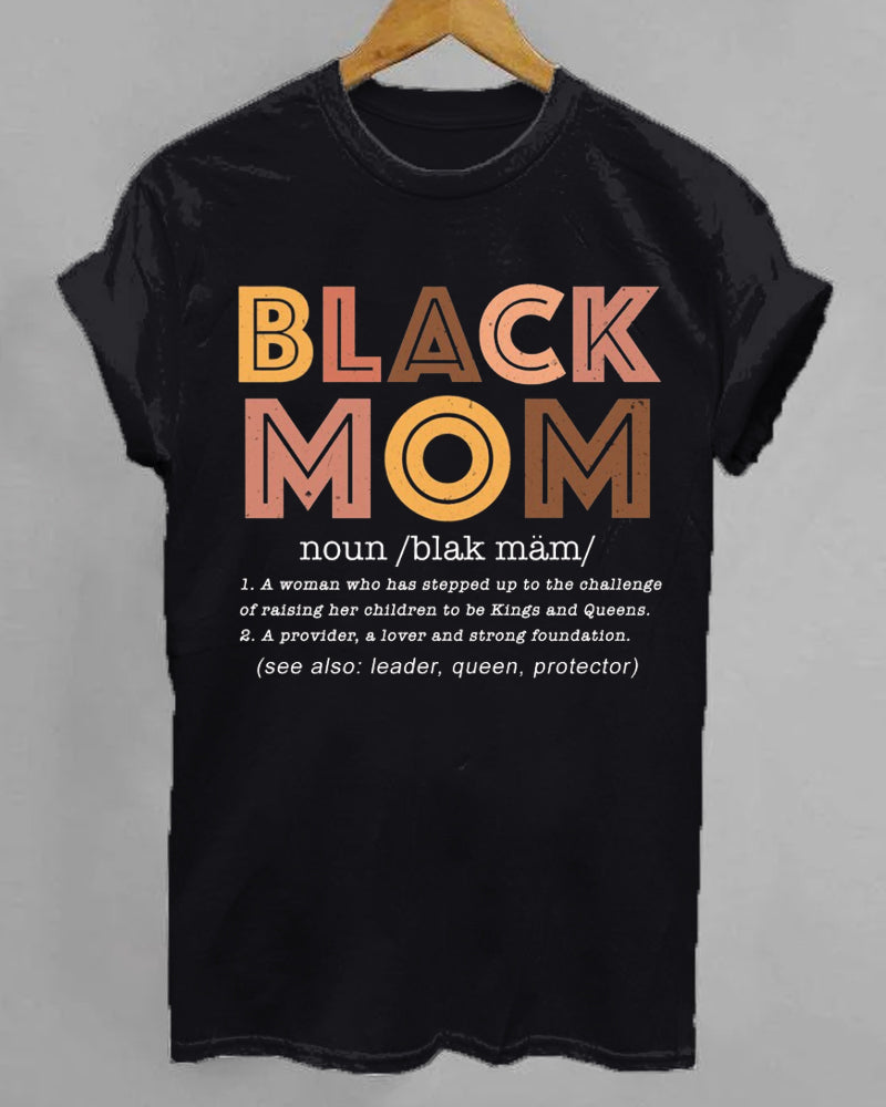 BLACK MOM TEE