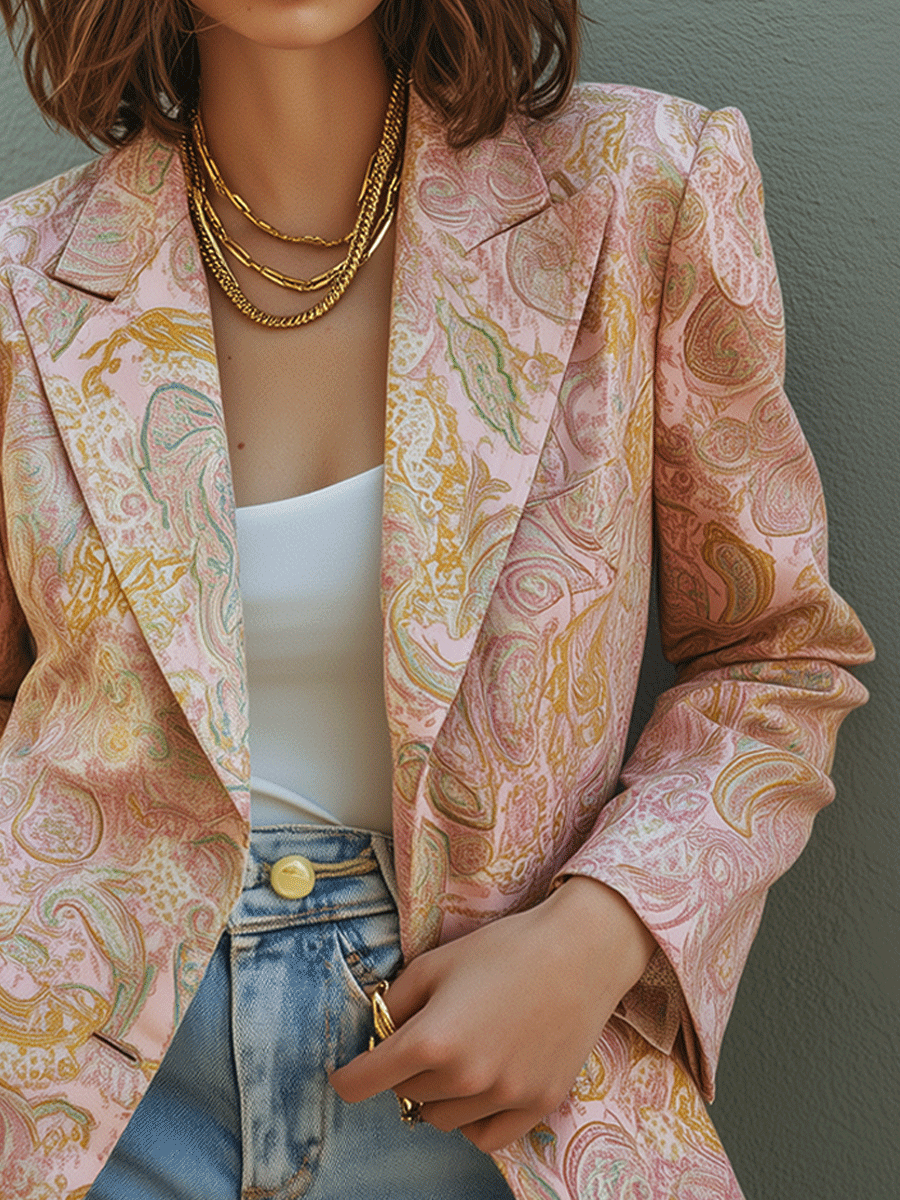 Vintage Baroque Style Blazer