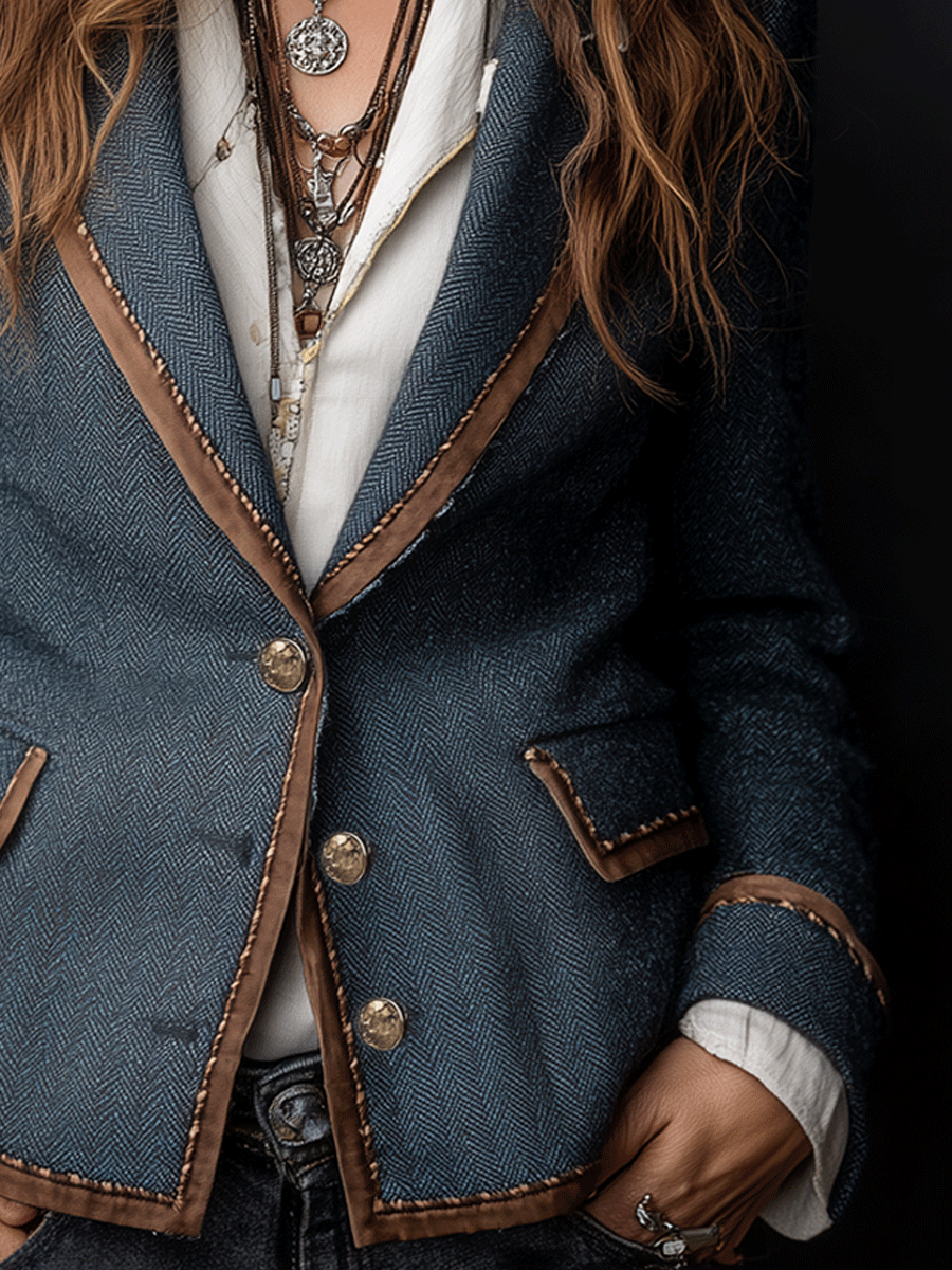 Boho Heritage Wool Blend Blazer