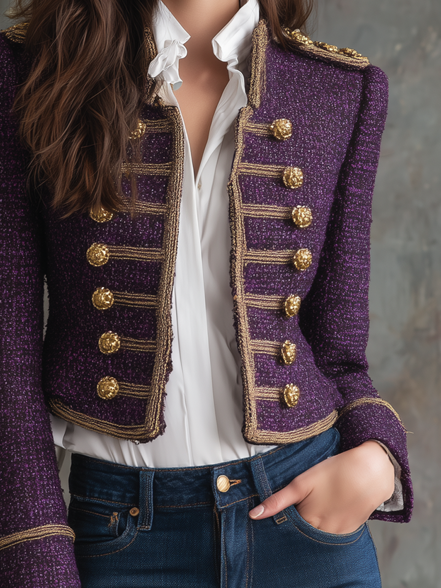 Vintage Military Tweed Jacket