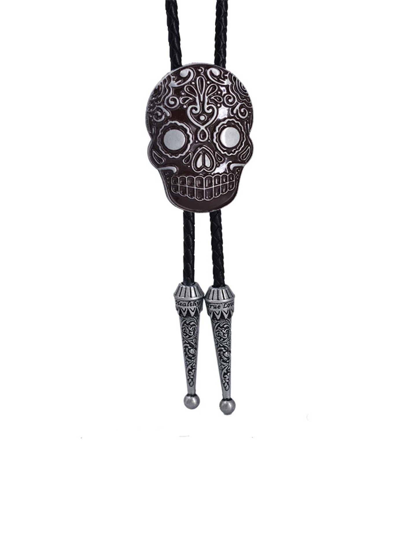 Skull Day Of The Dead Halloween Bolo Tie