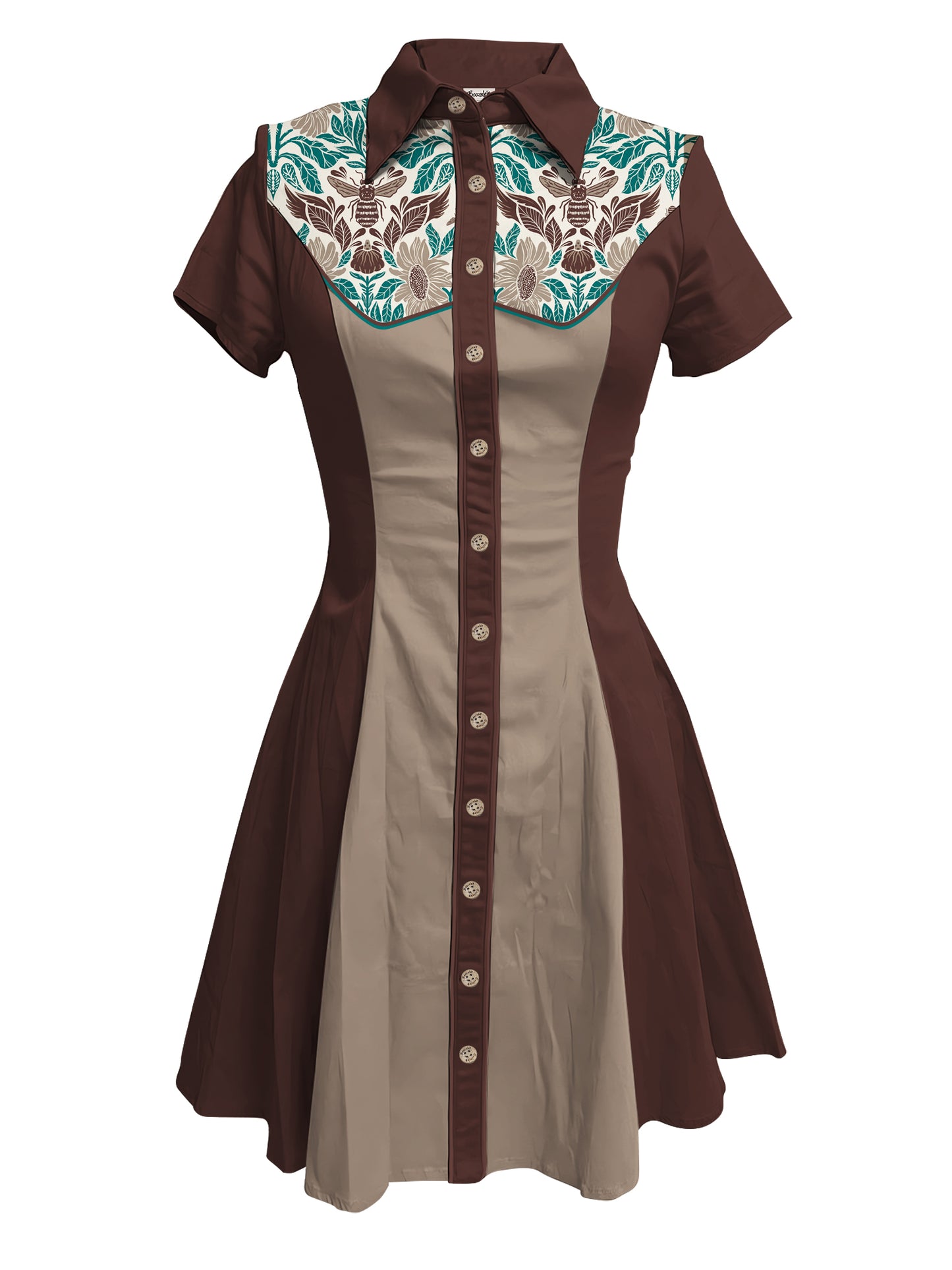 Bugs And Blooms - 100% Cotton Dress