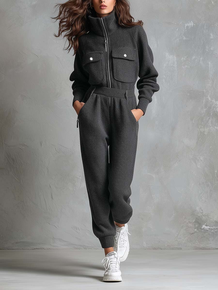 Cozy Knit Two-Piece Lounge Set