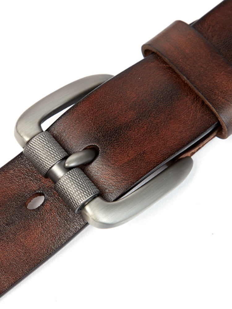 Top Layer Cowhide Vegetable Tanned Leather Belt