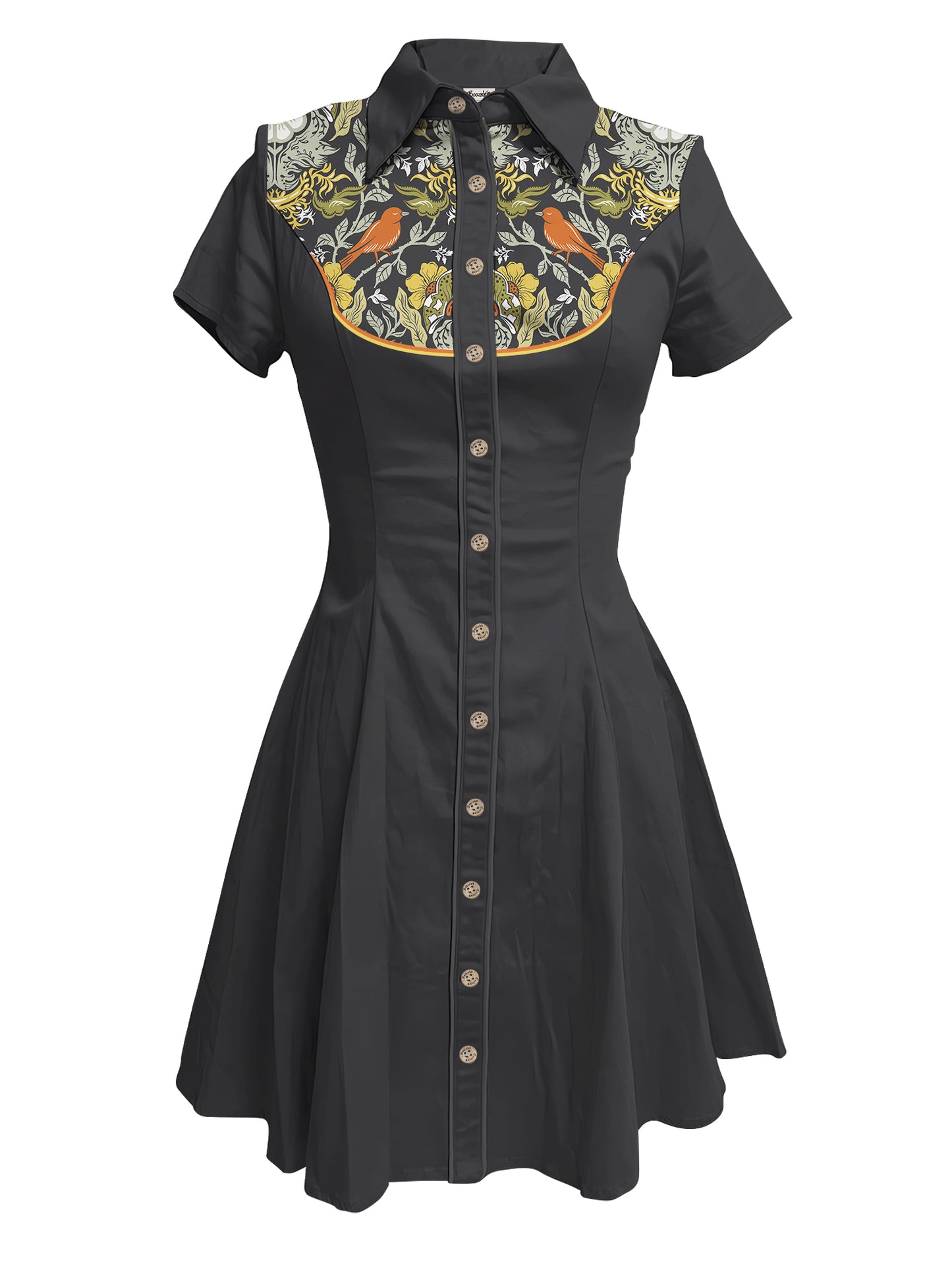 Birds On Branches - 100% Cotton Dress