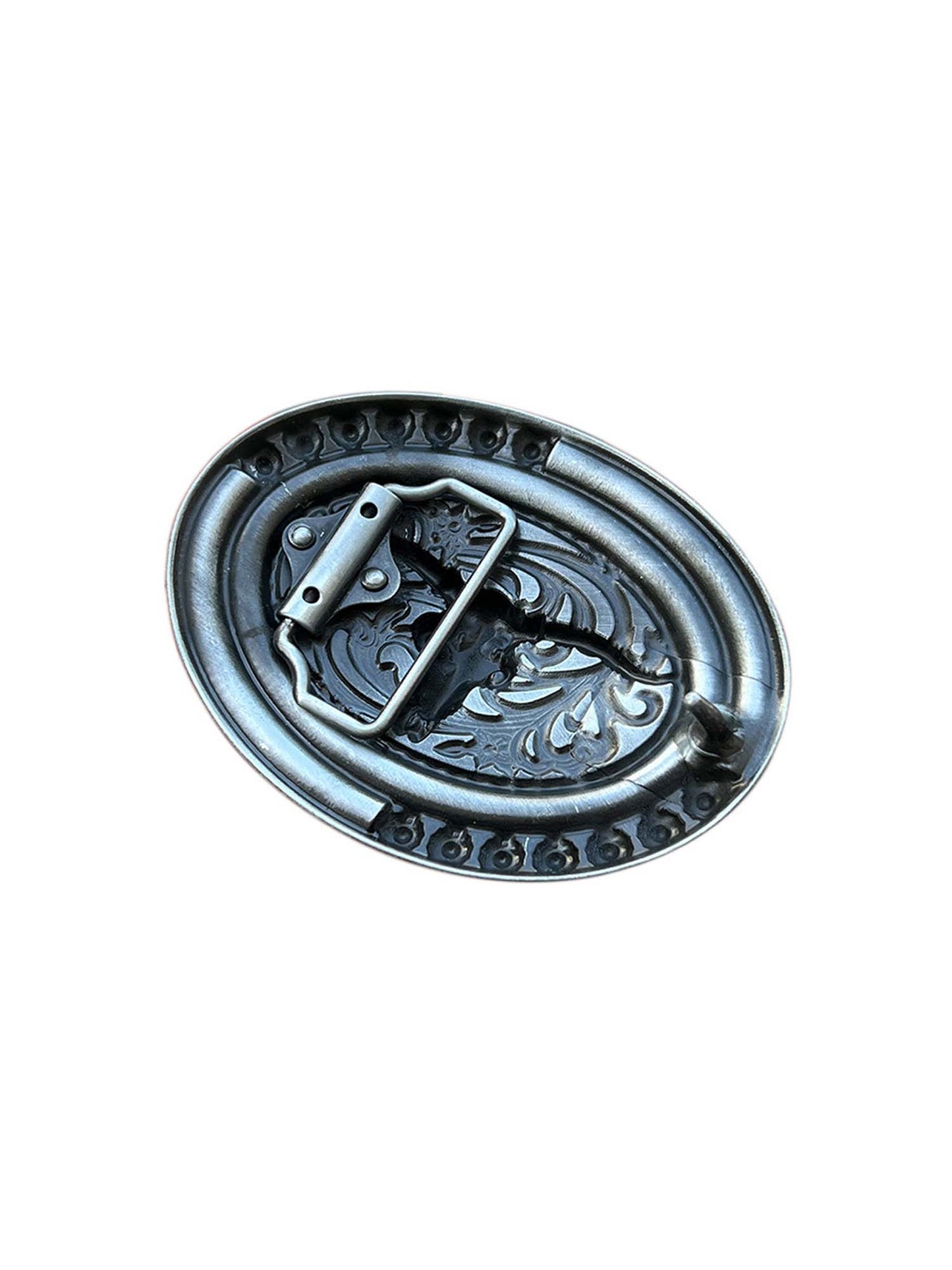 Western Cowboy Skull Belt Buckle