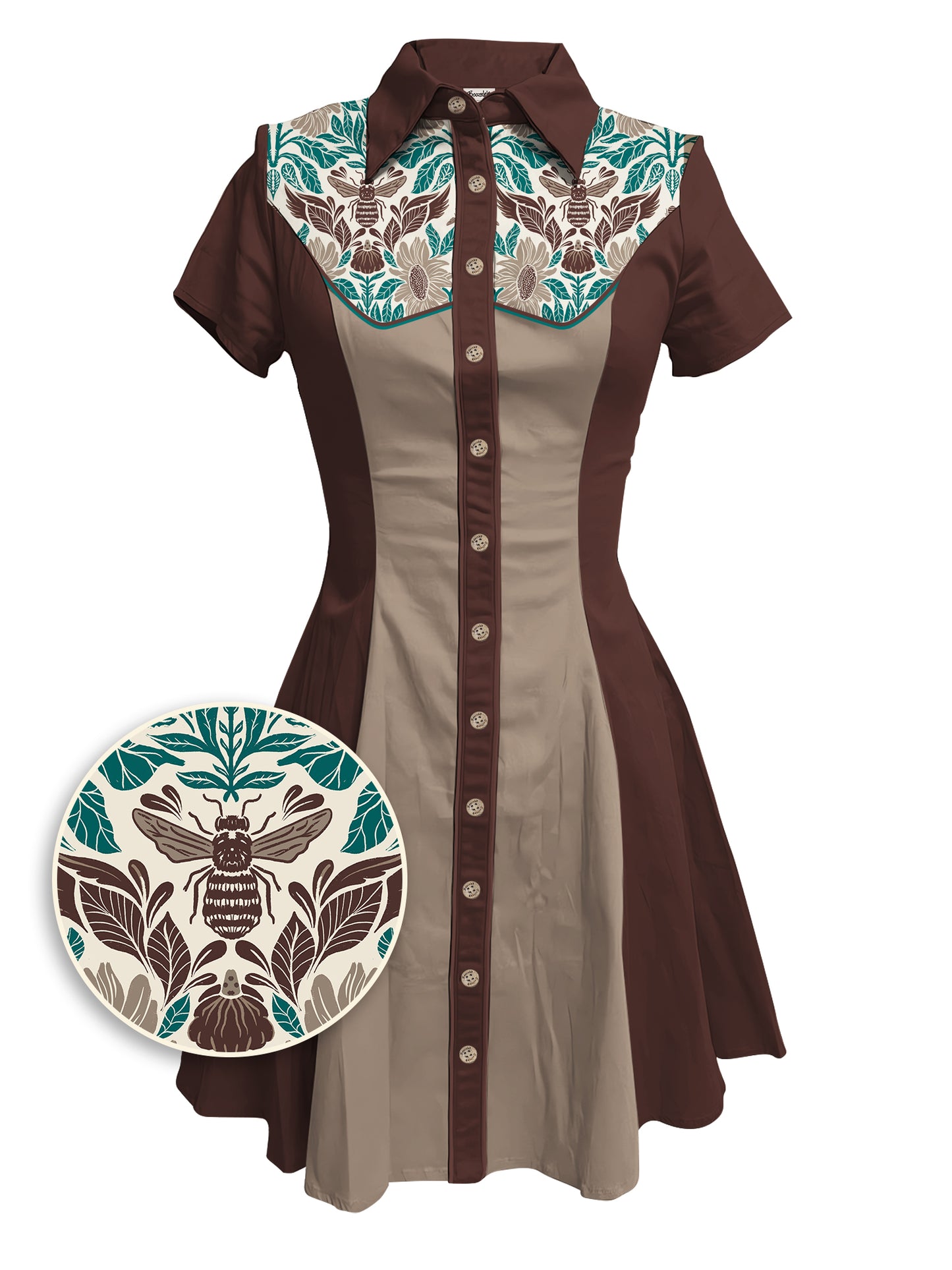 Bugs And Blooms - 100% Cotton Dress