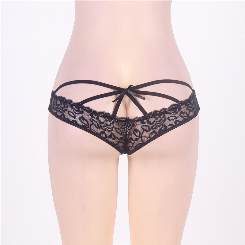 large size low waist hollow panties