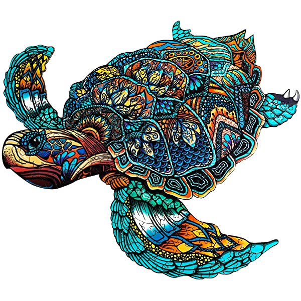 Fun Challenging Wooden Sea Turtle Puzzles Gifts Perfect Family Game