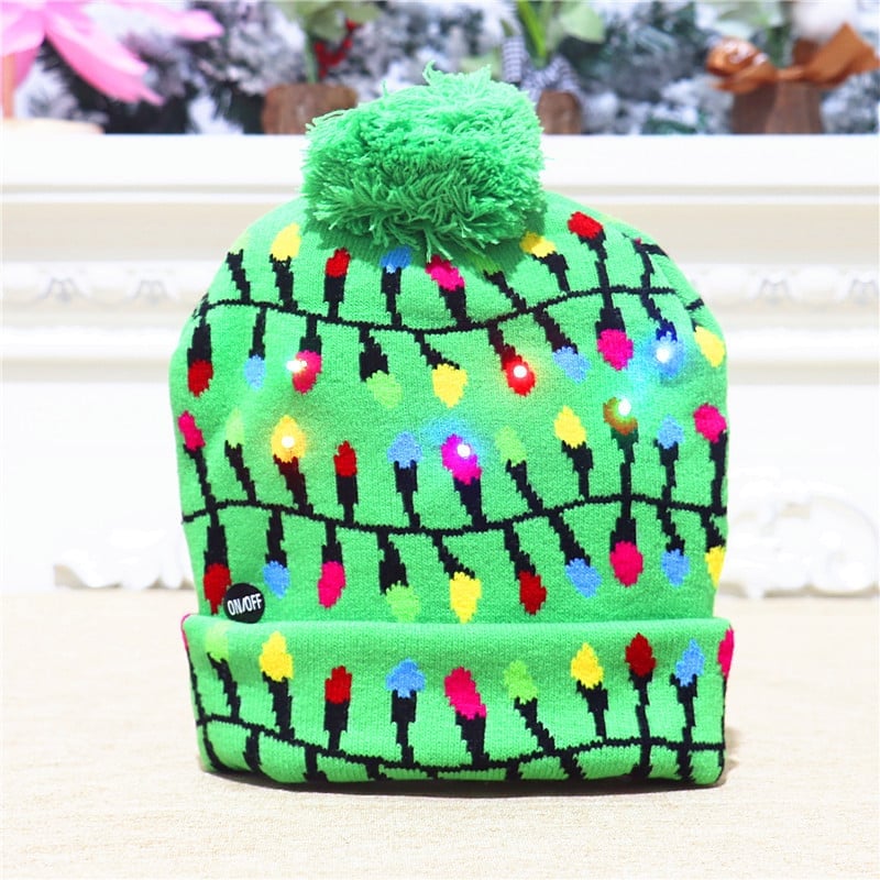 🎁2022 Early Christmas Sale 48% OFF- Christmas LED Light Knitted Beanies