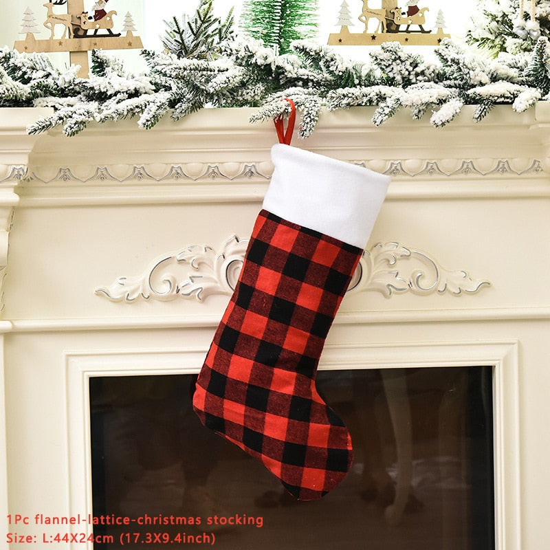 Christmas Stocking Santa Sack Gift Bag