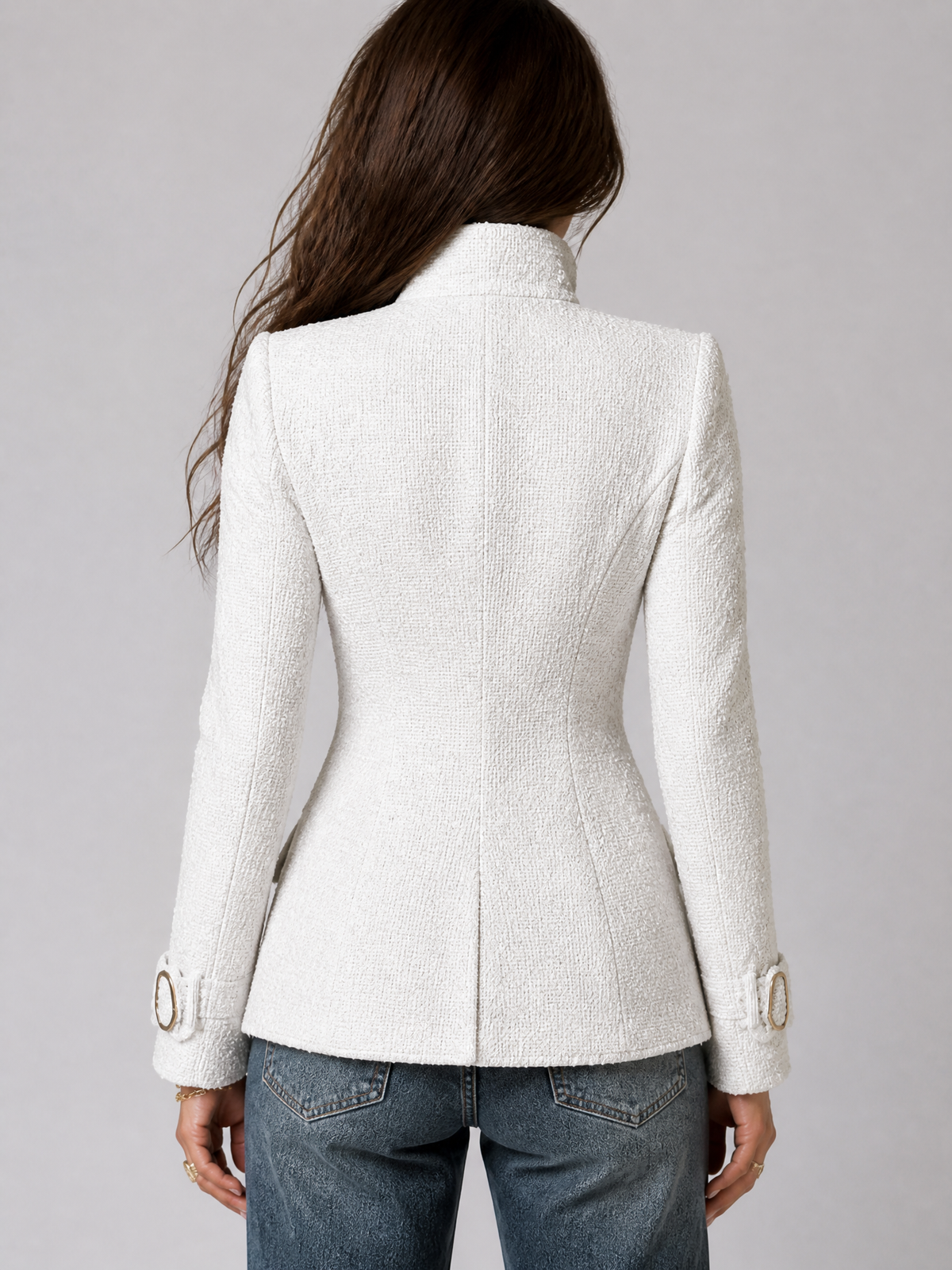 Ivory Nomad Military Blazer