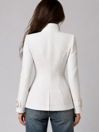 Ivory Nomad Military Blazer