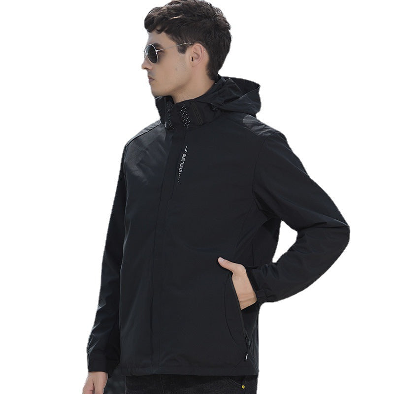 Multi-function Waterproof  Warm Detachable Punching Jacket