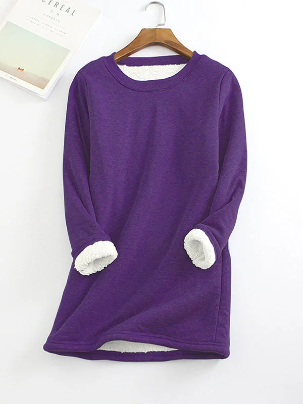 💥Hot Sale,Sold 20000+💥Women‘s NEW Casual Cotton Round Neck Solid Sweatshirt (S-5XL)