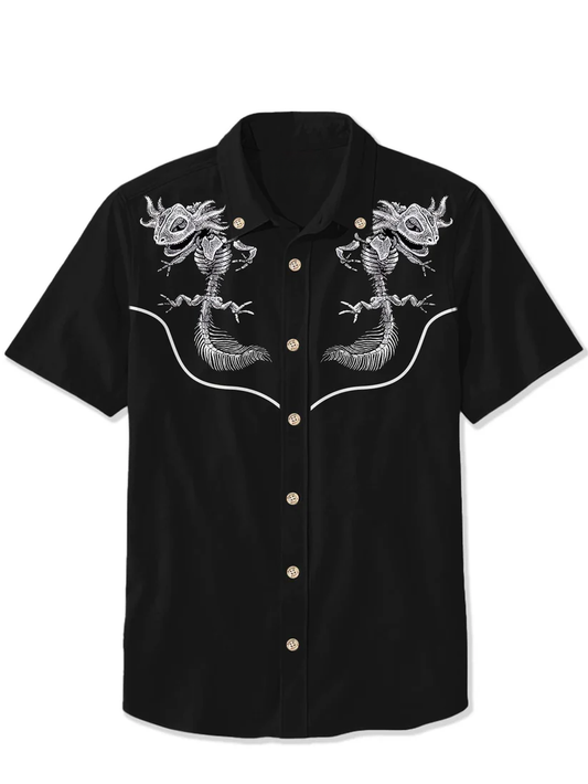 Axolotl Skull - 100% Cotton Shirt
