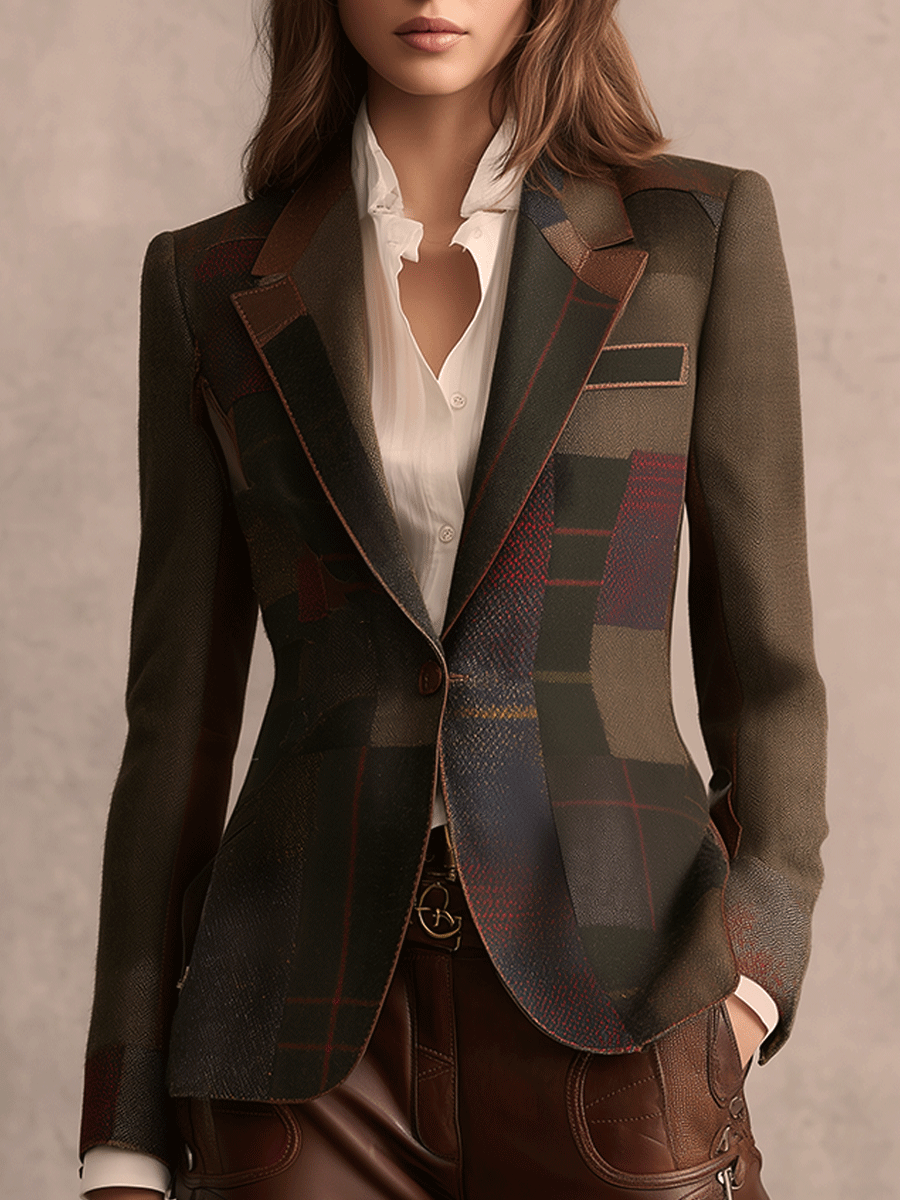 Heritage Patchwork Fitted Blazer