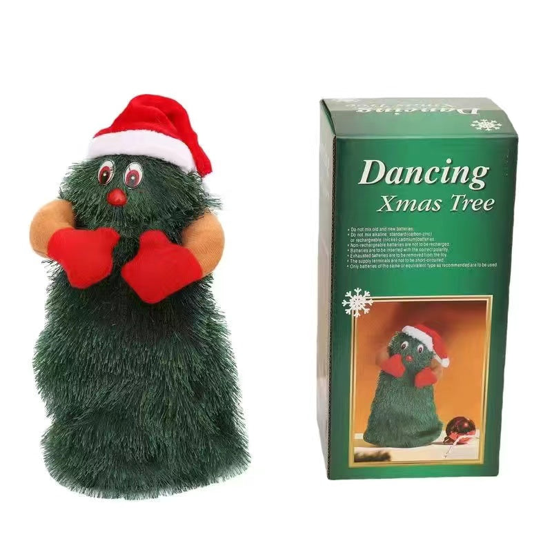 Dancing Christmas tree electronic plush toys decorations Christmas gifts