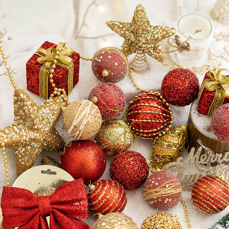 Gold Decorative Hangings Christmas Balls