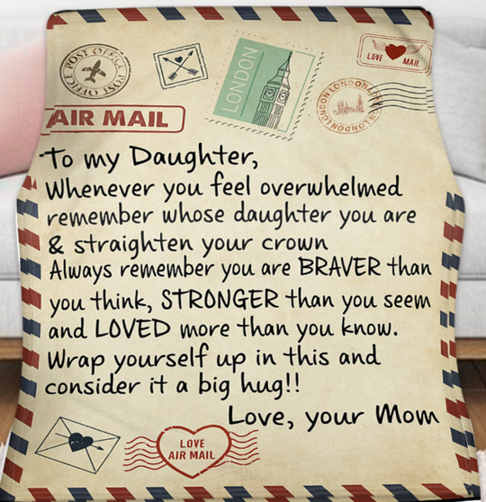 LETTER TO DAUGHTER BLANKET