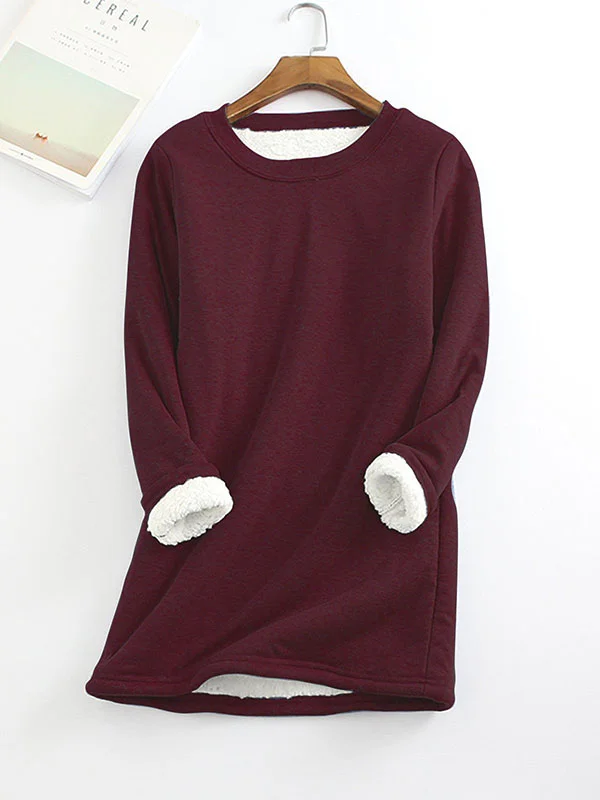 💥Hot Sale,Sold 20000+💥Women‘s NEW Casual Cotton Round Neck Solid Sweatshirt (S-5XL)