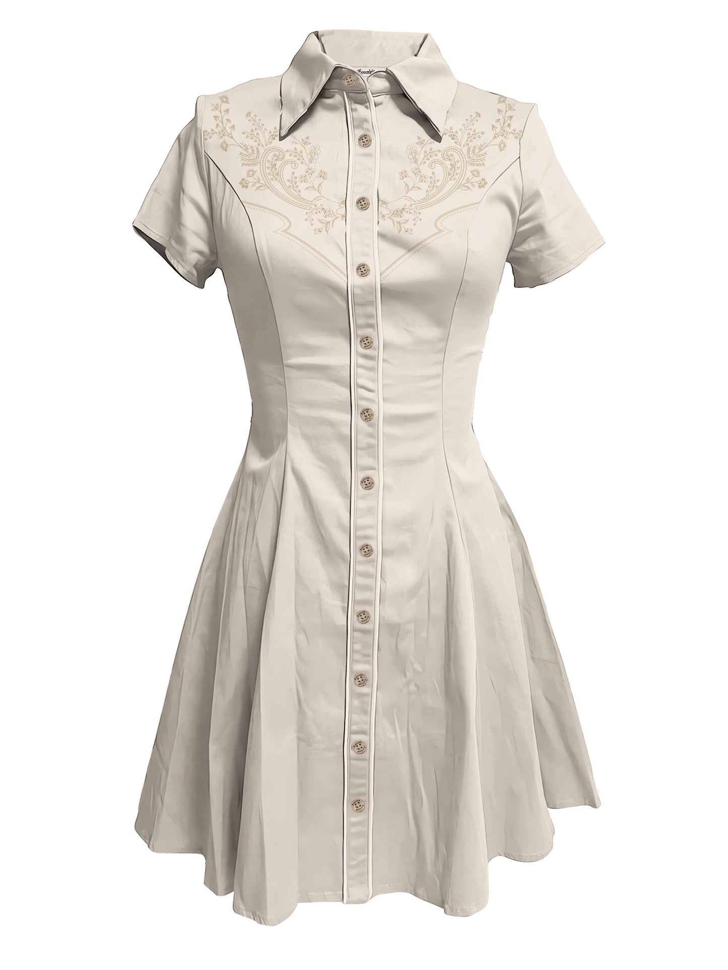 [Embroidery]Sacred Pattern - 100% Cotton Dress