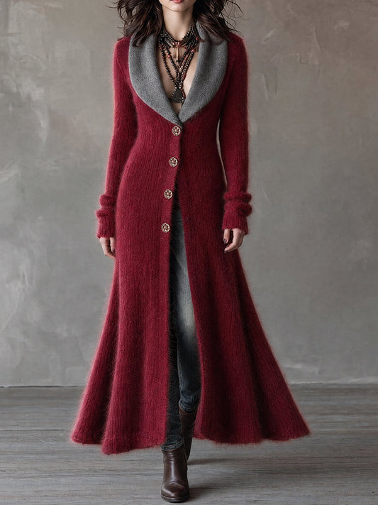 Crimson Nomad Duster Cardigan