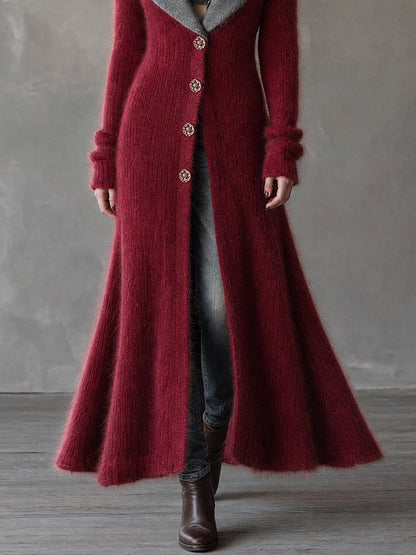 Crimson Nomad Duster Cardigan