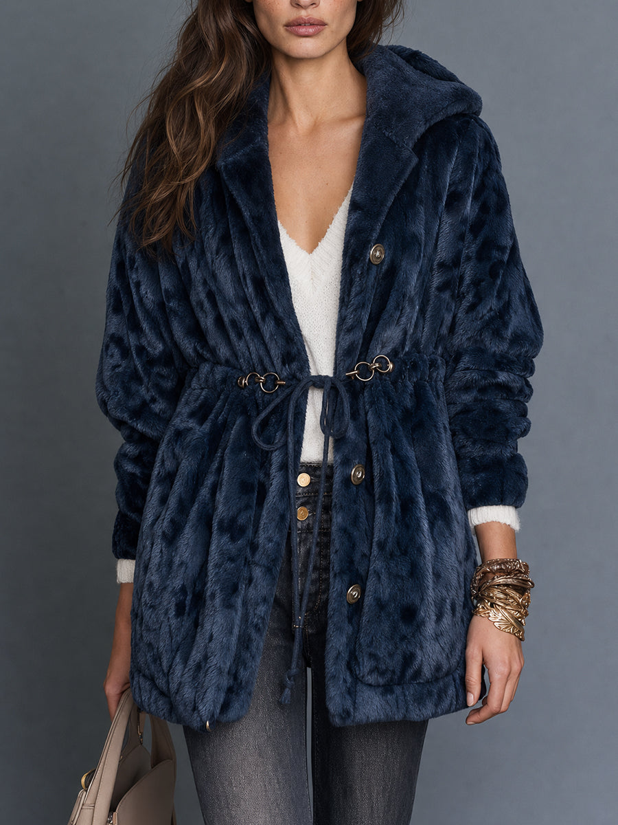 Midnight Nomad Faux Fur Jacket