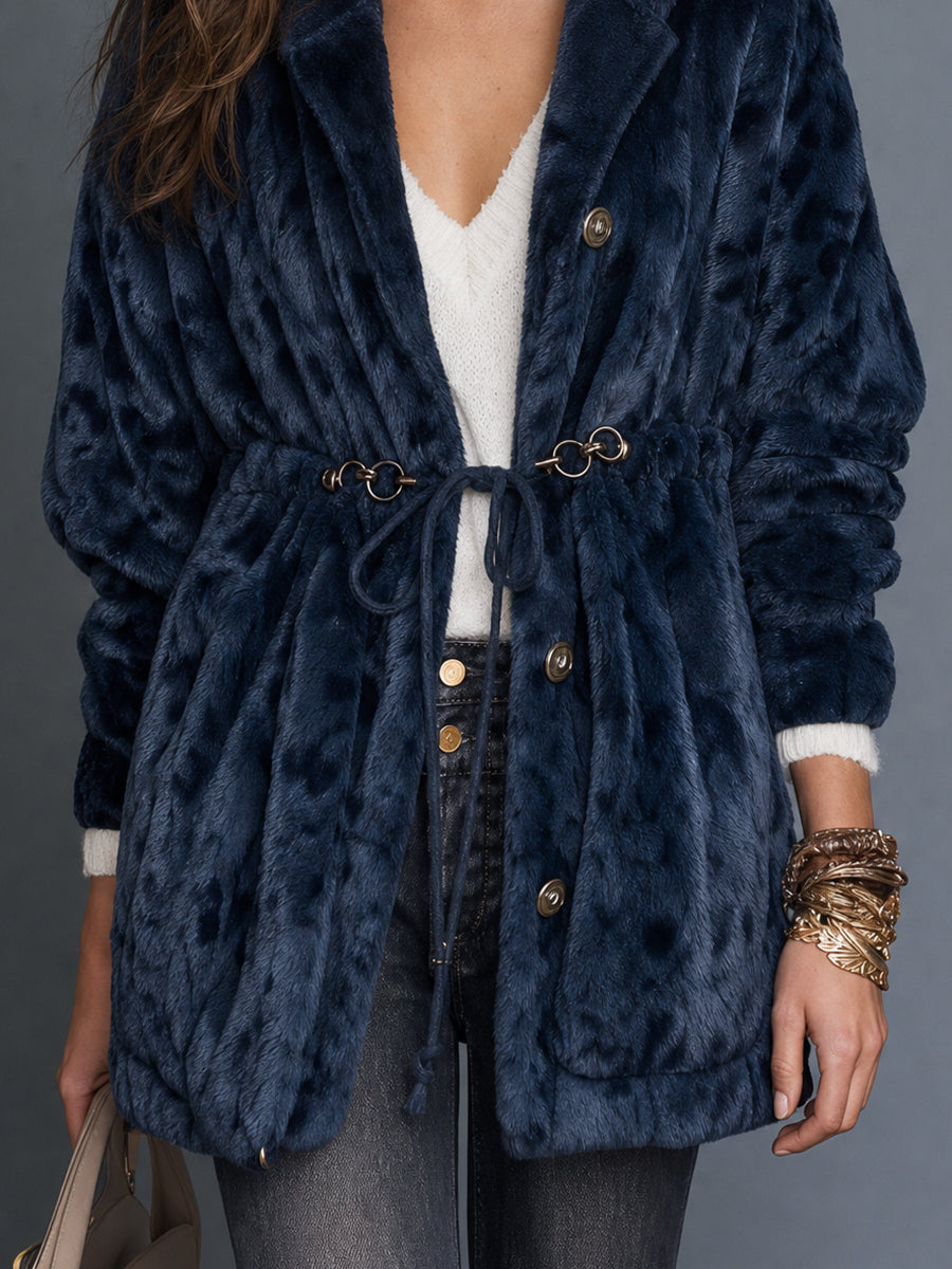 Midnight Nomad Faux Fur Jacket