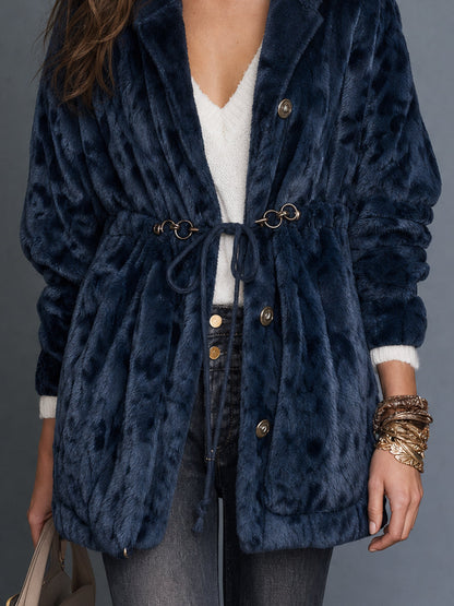 Midnight Nomad Faux Fur Jacket