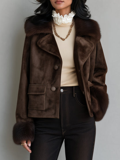 Bohemian Heritage Faux-Suede Coat