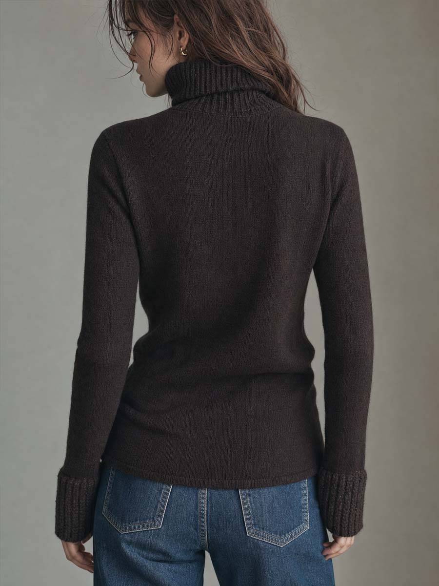 Oil Painting-style Floral Knit Sweater
