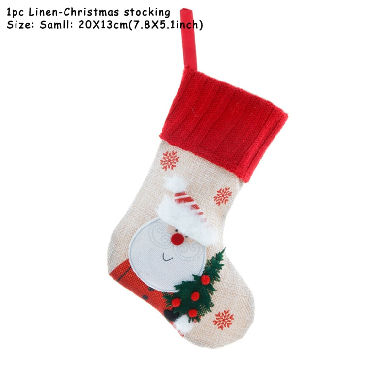 Christmas Stocking Santa Sack Gift Bag