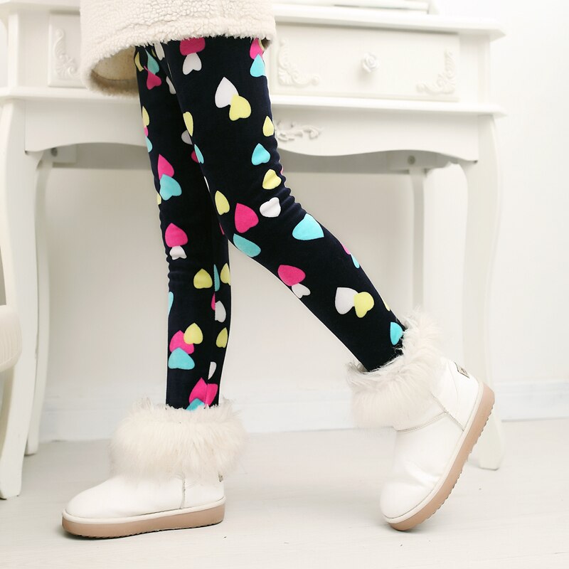 Girls Pants Winter Trousers Warm Leggings