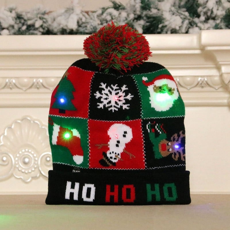 🎁2022 Early Christmas Sale 48% OFF- Christmas LED Light Knitted Beanies