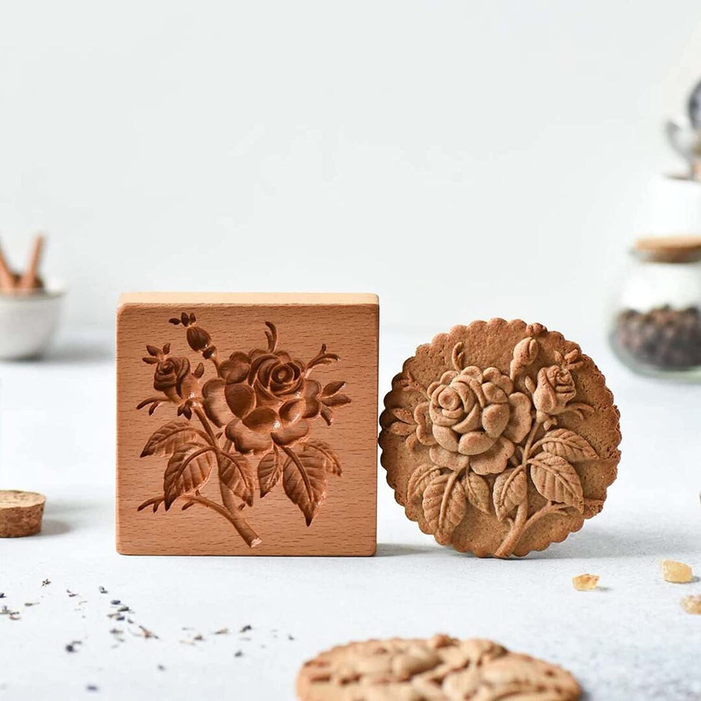 (⏰Early Christmas Sale- 49% OFF⏰)Wood patterned Cookie cutter - Embossing Mold For Cookies