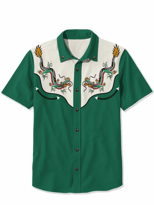 Oriental Dragon - 100% Cotton Shirt