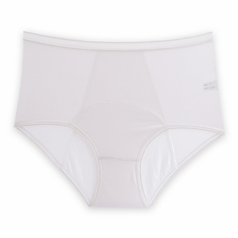 High Waist Leak Proof Ice Silk Panties Plus Size