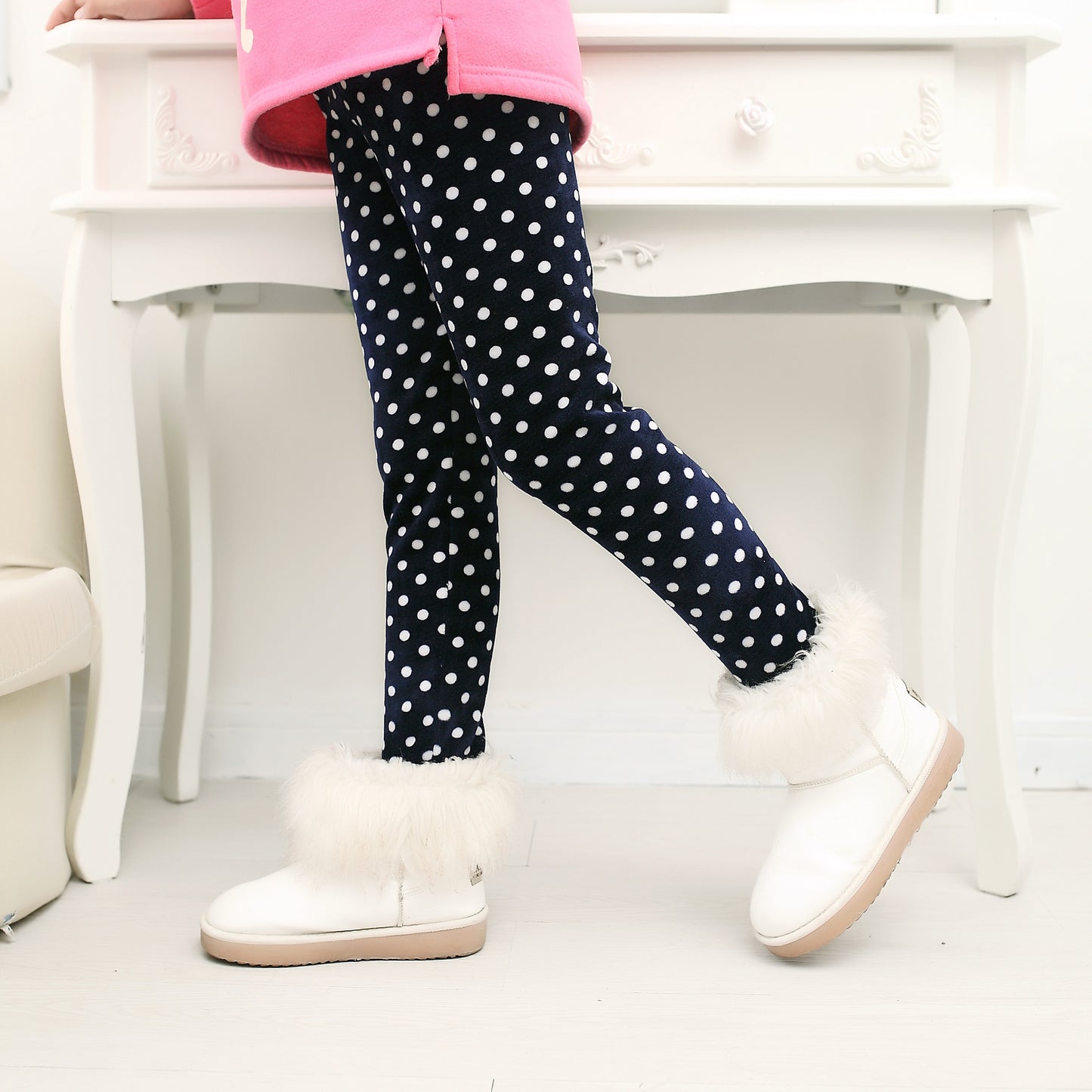 Girls Pants Winter Trousers Warm Leggings