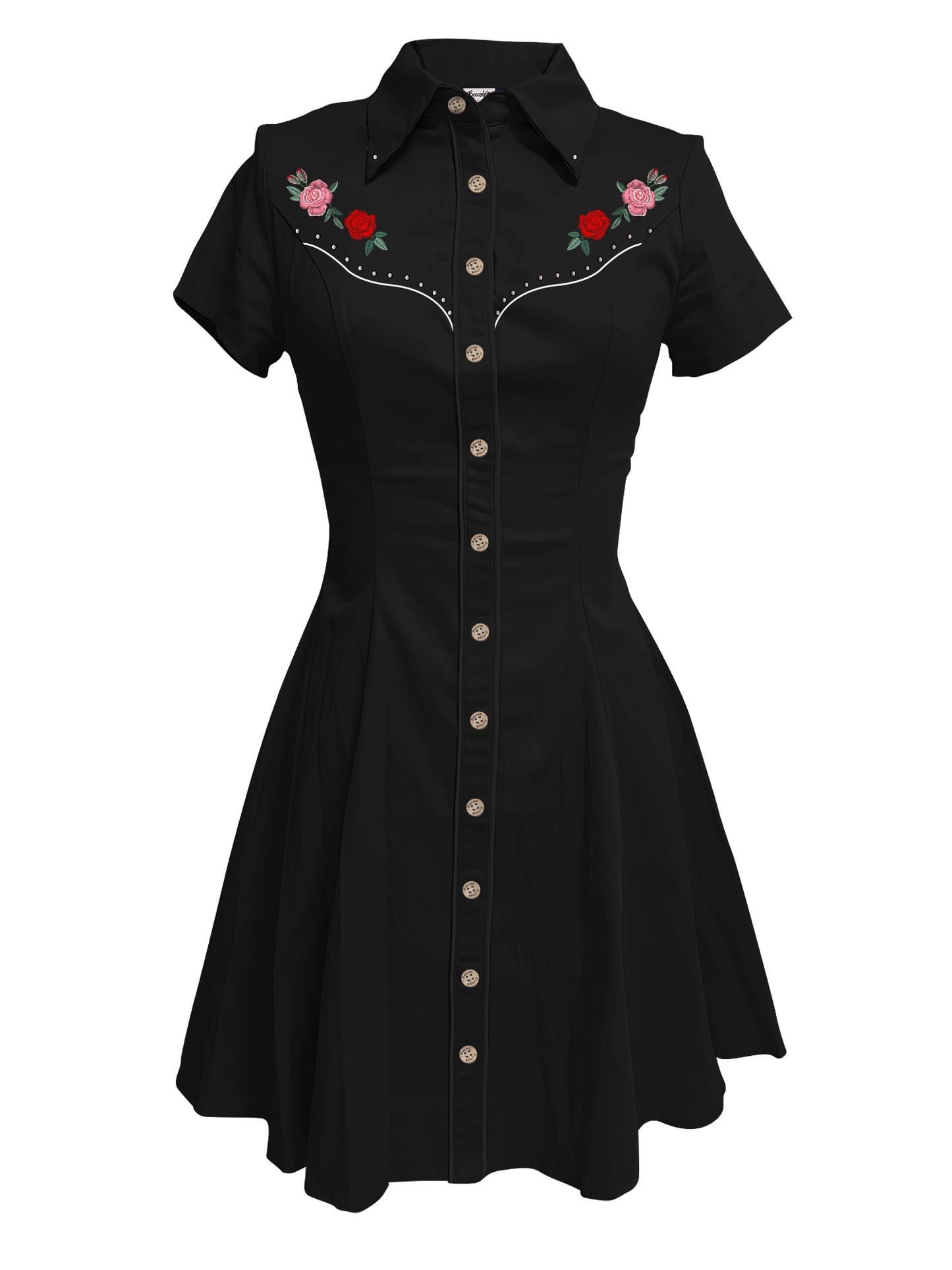 [Embroidery]Vintage Dress - 100% Cotton Dress
