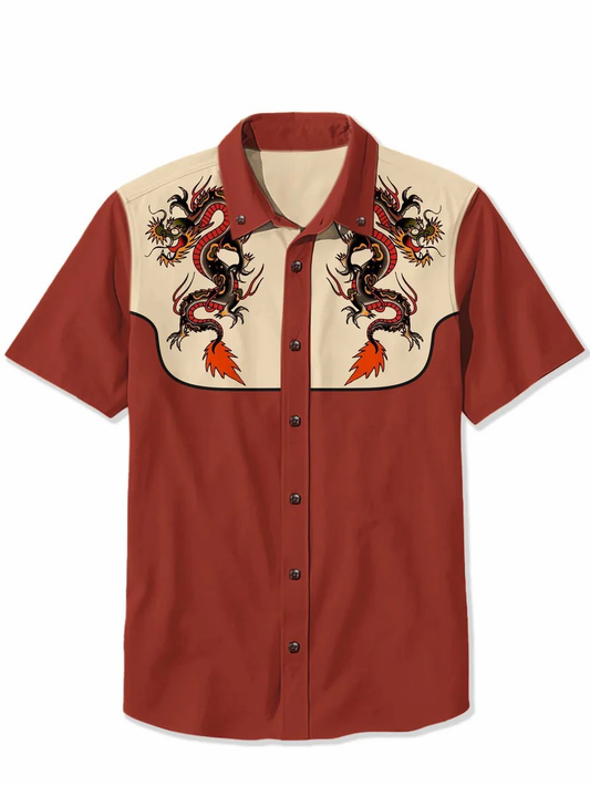 Oriental Dragon - 100% Cotton Shirt