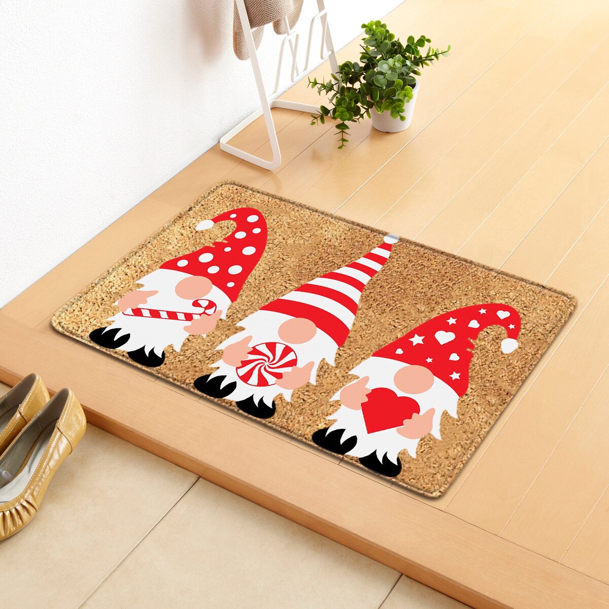 Christmas Floor Mat Non-Slip Entrance Carpet