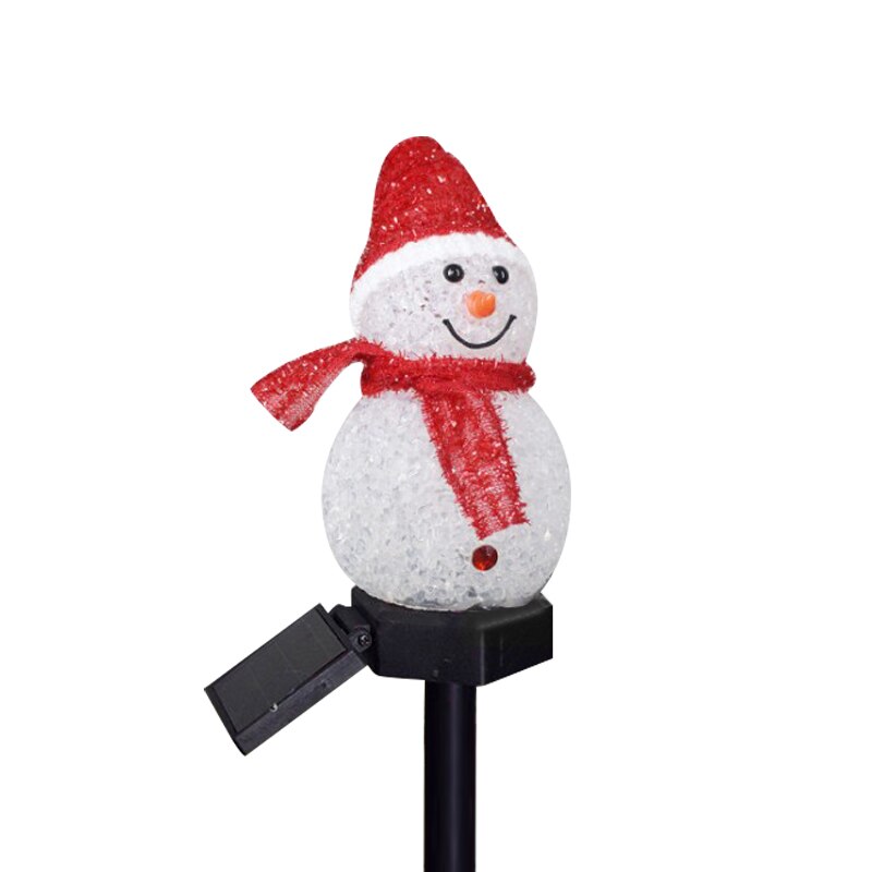 Garden Snowman Christmas Decoration Waterproof Solar Led Light Outdoor