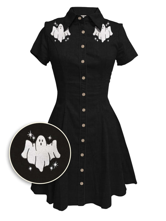 [Embroidery]Ghost - 100% Cotton Dress