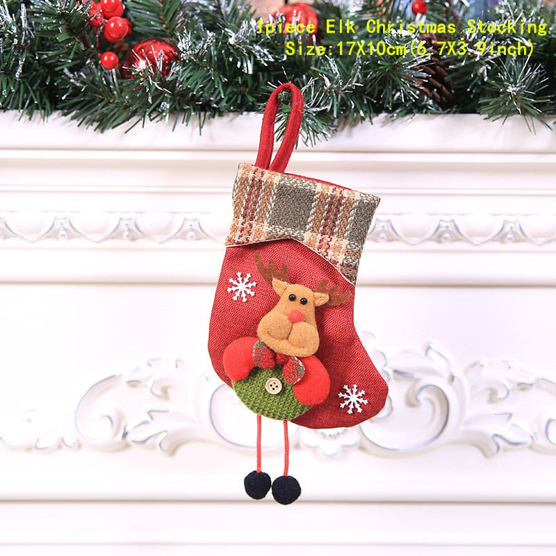 Christmas Stocking Santa Sack Gift Bag